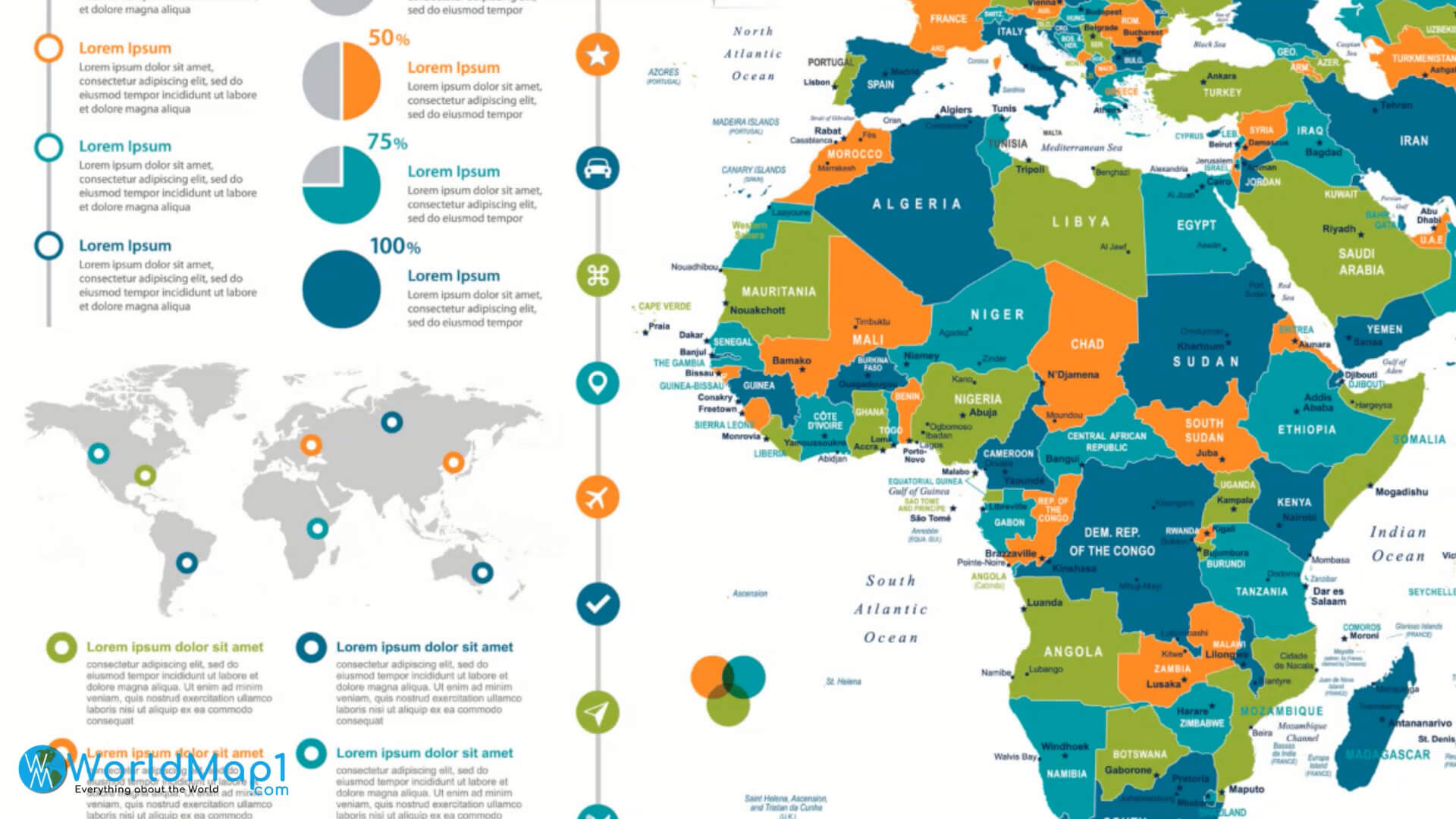Africa Infographic Map
